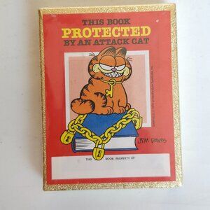 FUN Antioch GARFIELD Bookplates Set BNIP ATTACK CAT Jim Davis 1978 Vintage